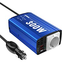 GIANDEL Inversor de Corriente 300W Onda Sinusoidal Pura Convertidor 12v a 220v 230v-Transformador con 2x2.4A Puertos de…